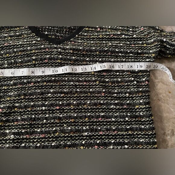 Sanctuary Black and Multicolor V-Neck Sweater - Picture 8 of 9